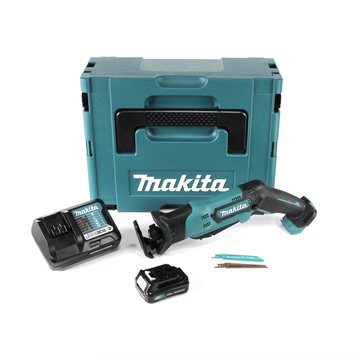 Makita JR 103 DWA1J Säbelsäge 10,8 V + 1x 2,0Ah Akku und Ladegerät im Makpac - Toolbrothers