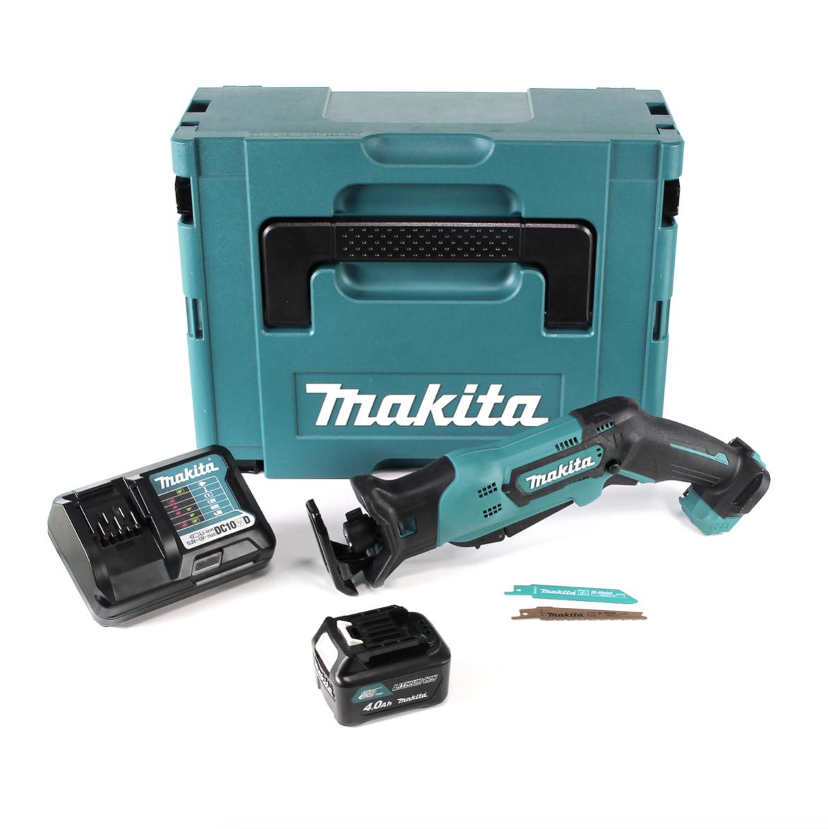 Makita JR 103 DWM1J Säbelsäge 10,8 V + 1x 4,0Ah Akku und Ladegerät im Makpac - Toolbrothers