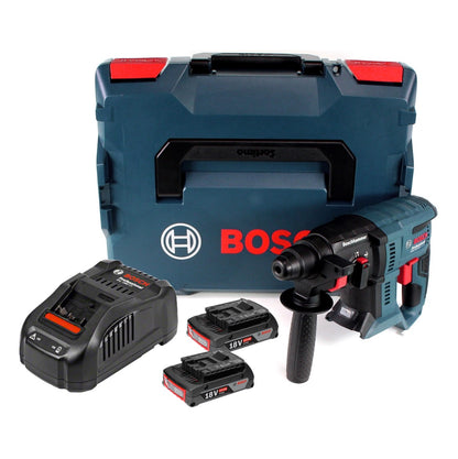 Bosch GBH 18 V-20 Akku Kombihammer 18V 1,7J SDS plus + 2x Akku 2,0Ah + Schnellladegerät + L-BOXX - Toolbrothers