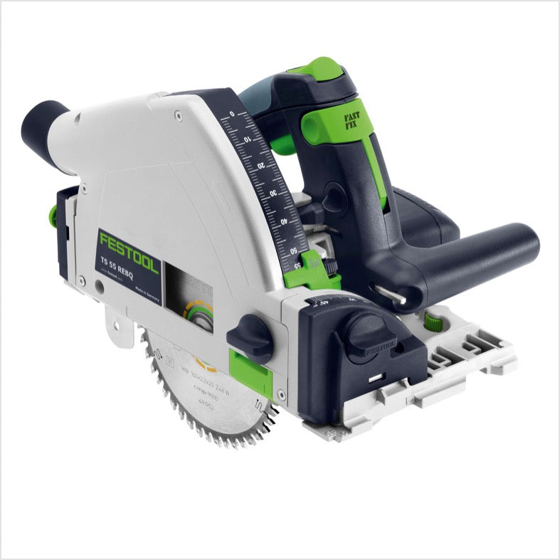 Festool TS 55 REBQ-PLUS-FS Tauchsäge 1200W 160 mm + 2x Zwinge + 1x FS 1400/2 + Systainer - Toolbrothers