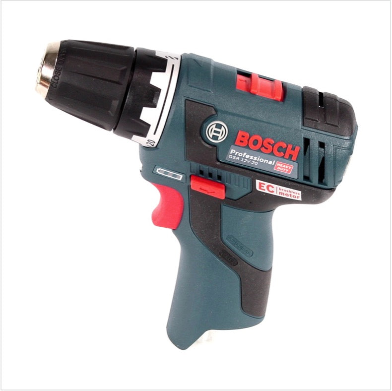 Bosch GSR 12V-20 Akku Bohrschrauber 12V 20Nm brushless + 1x Akku 6,0Ah + Ladegerät - Toolbrothers