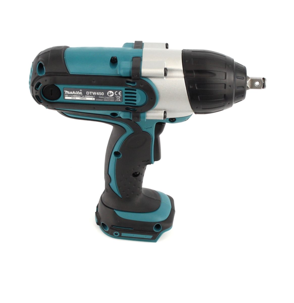 Makita DTW 450 Z 18V Akku Schlagschrauber 1/2" 440Nm Solo + Steckschlüssel Nuss Set 9 tlg. + Verlängerung für Schlagnüsse 150mm - Toolbrothers