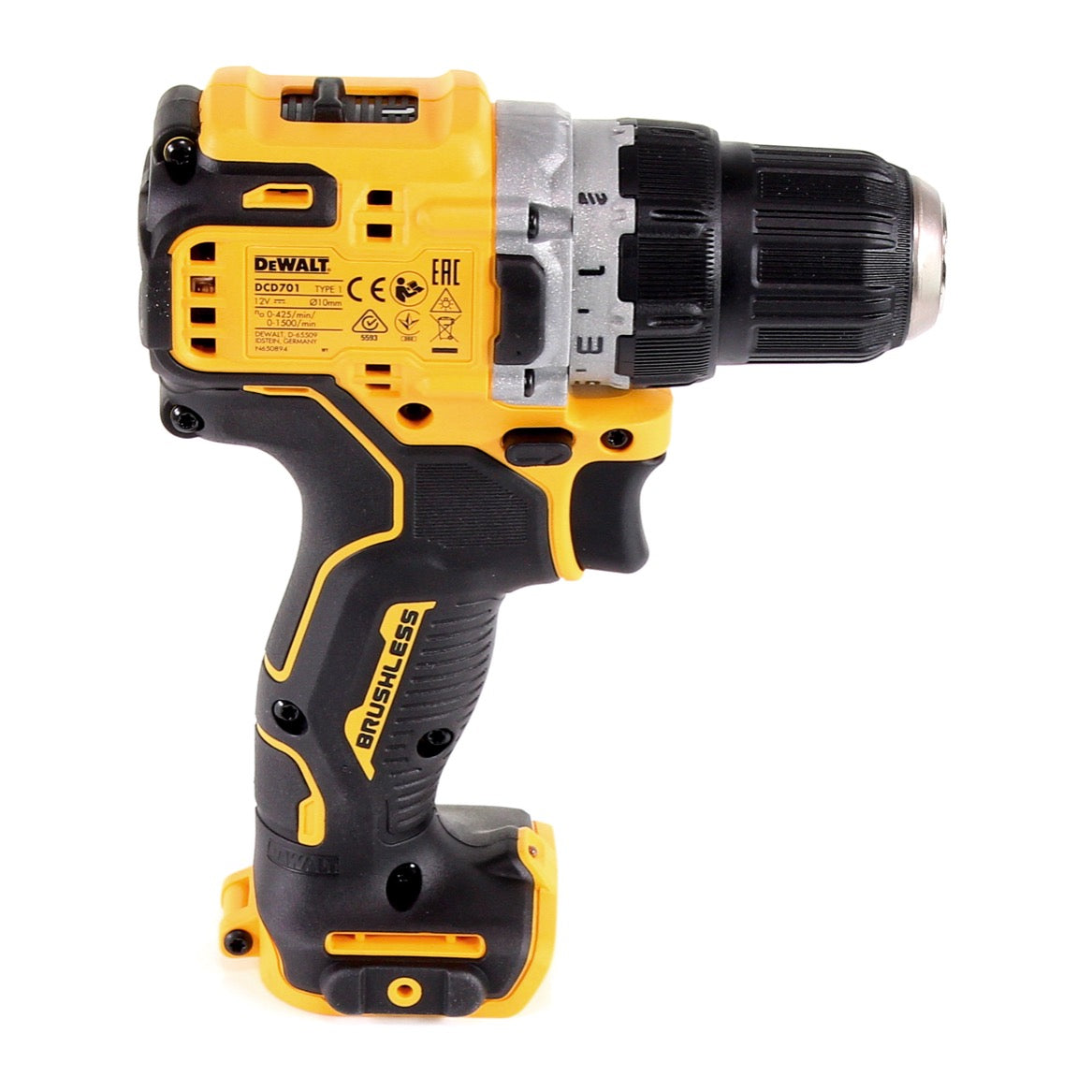 DeWalt DCD 701 NT Akku Bohrschrauber 12V 57,5Nm Brushless + TSTAK - ohne Akku, ohne Ladegerät - Toolbrothers