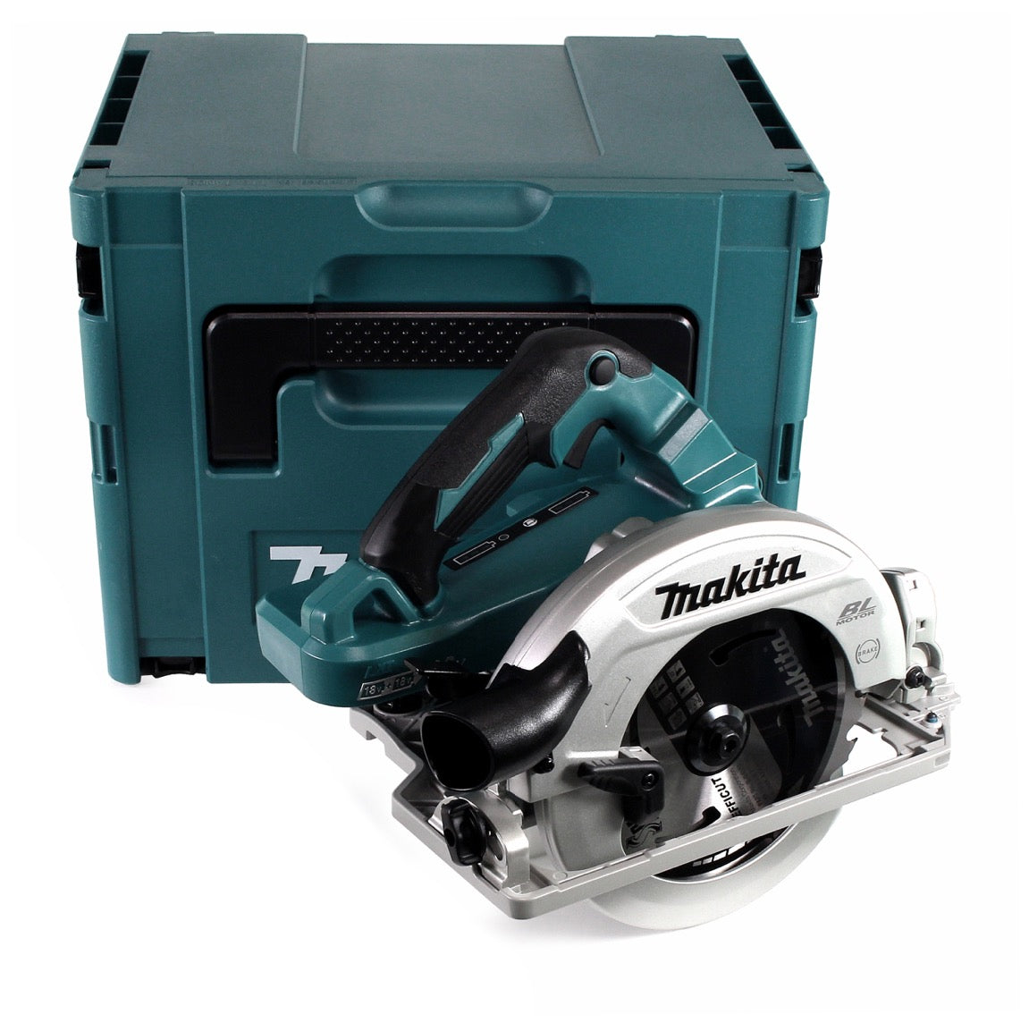 Makita DHS 782 PT2J Akku Handkreissäge 36V (2x18V) 190 mm Brushless im Makpac + 2x 5,0 Ah Akku + Doppelladegerät - Toolbrothers