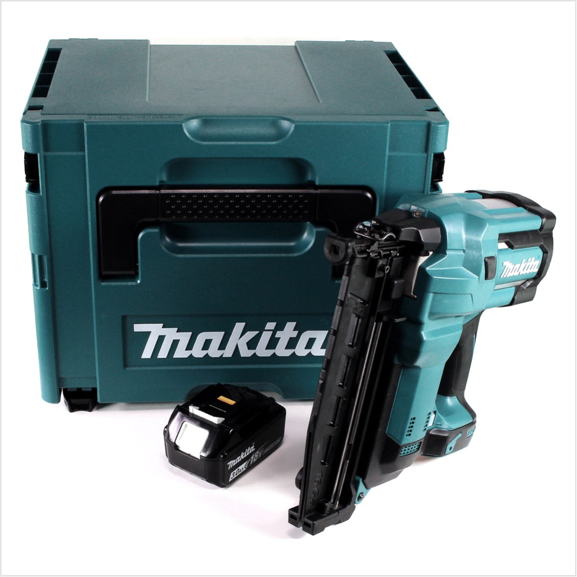 Makita DBN 600 F1J Akku Stauchkopfnagler 18 V + 1x Akku 3,0Ah + Makpac - ohne Ladegerät - Toolbrothers