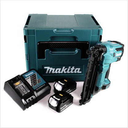 Makita DBN 600 RFJ Akku Stauchkopfnagler 18 V + 2x Akku 3,0Ah + Ladegerät + Makpac - Toolbrothers