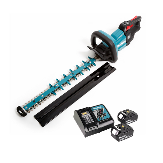 Makita DUH 502 RT Taille-haie sans fil 18V 50cm + 2x Batteries 5.0 Ah + Chargeur