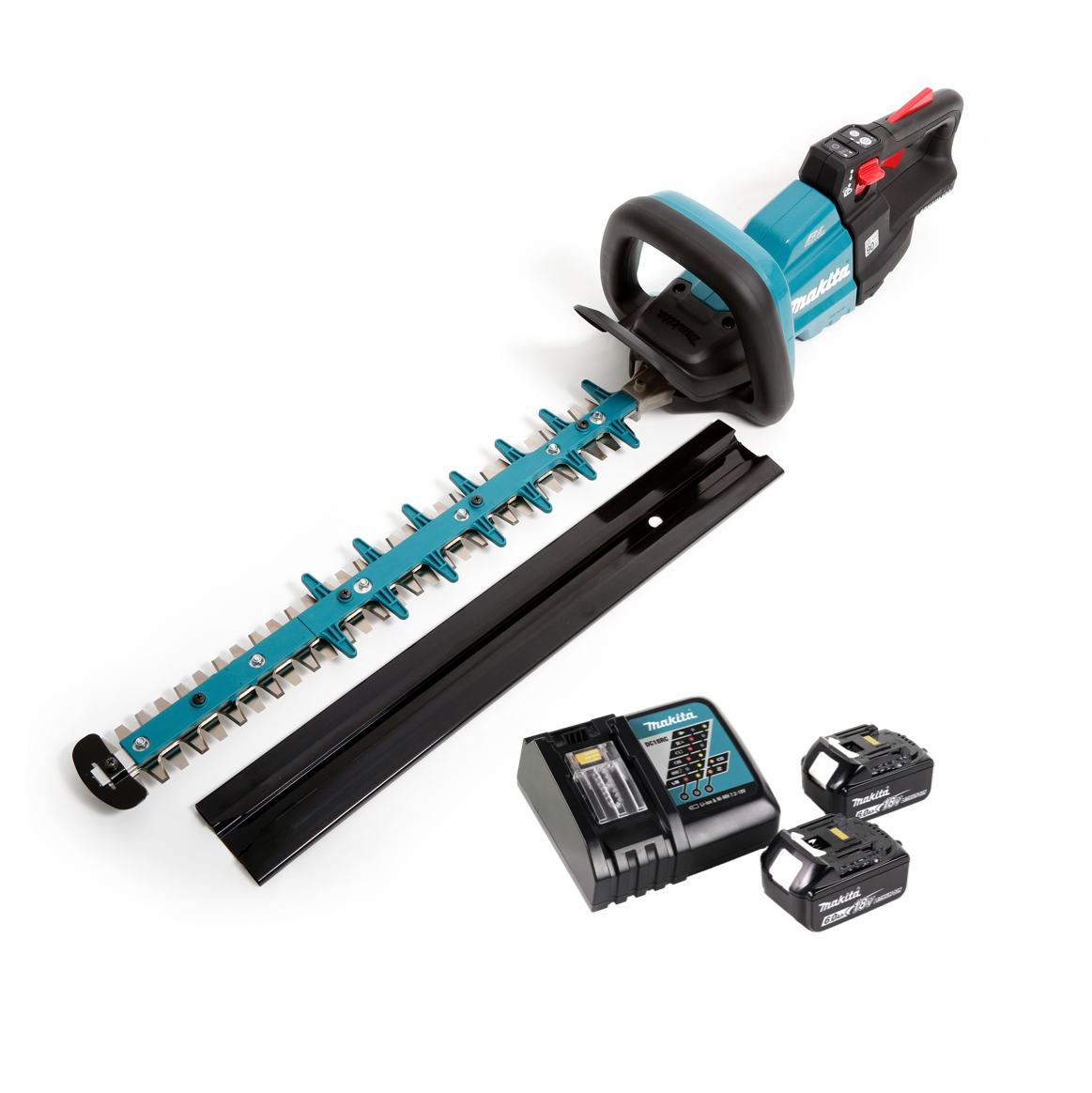 Makita DUH 502 RG Akku Heckenschere 18V 50cm + 2x Akku 6,0 Ah + Ladegerät