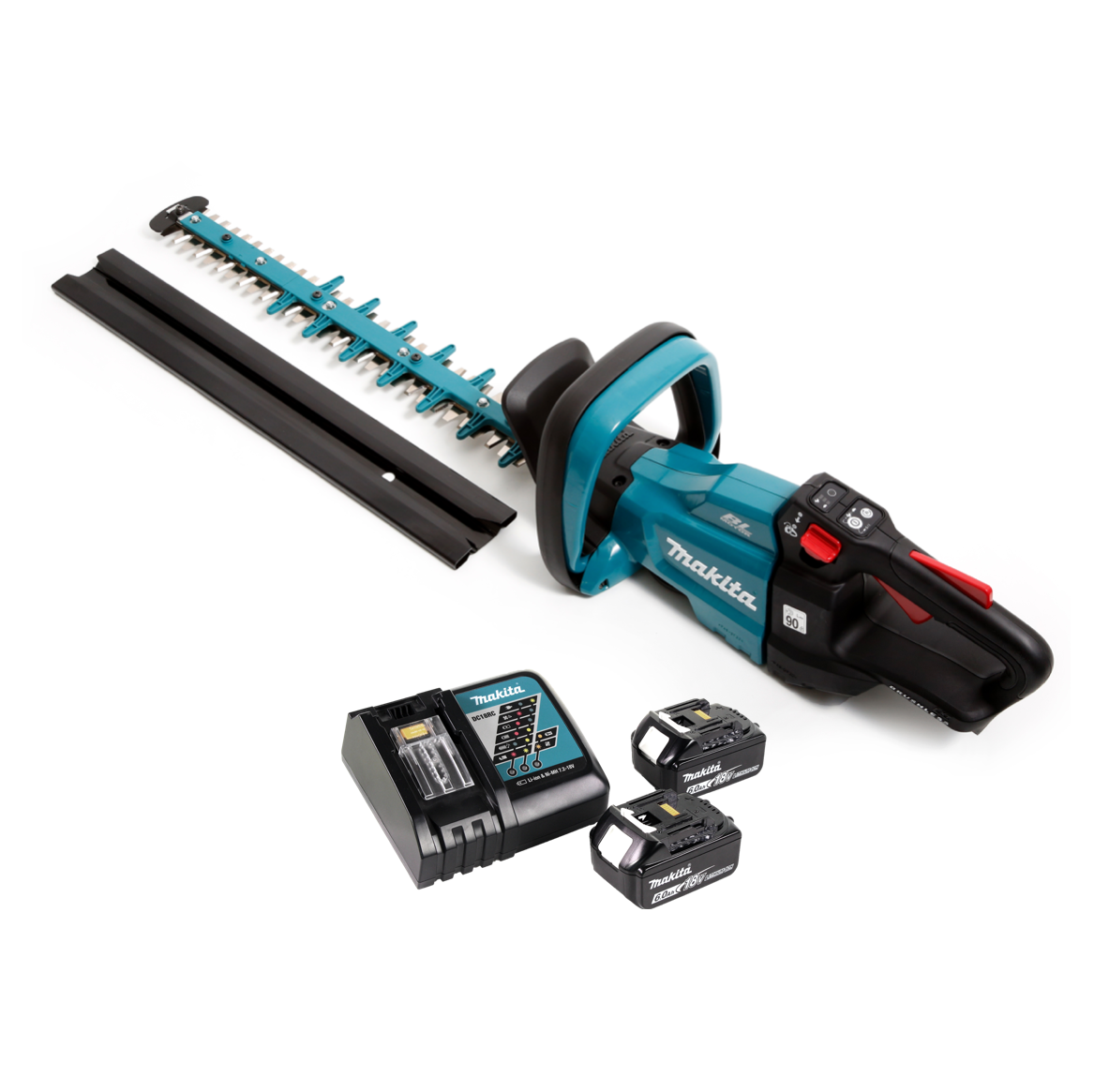 Makita DUH 502 RG Akku Heckenschere 18V 50cm + 2x Akku 6,0 Ah + Ladegerät