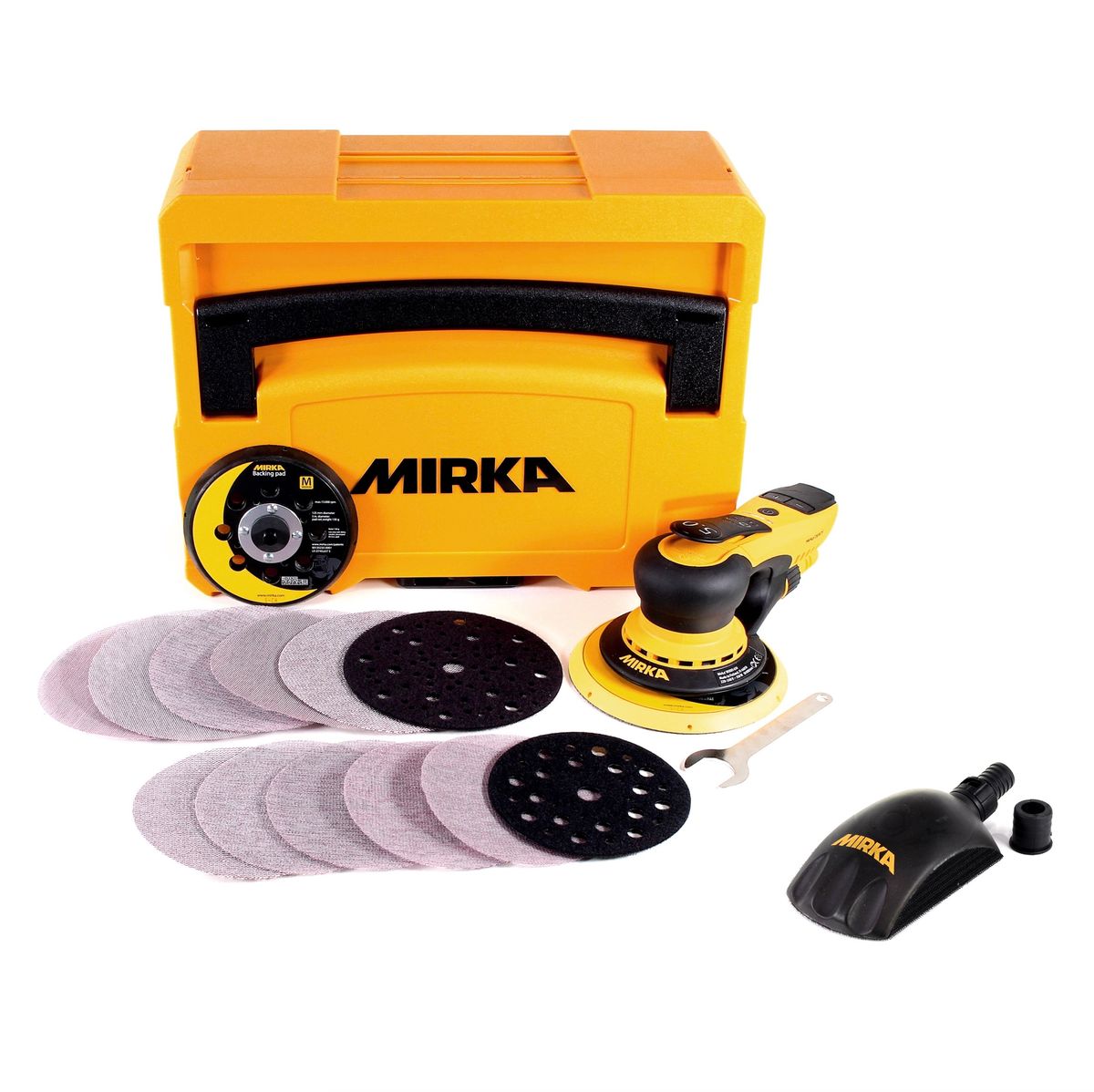 Mirka DEROS 5650CV Exzenterschleifer Set + systainer ( MID5650202CA ) + Roundy + 510x Schleifscheibe - Toolbrothers