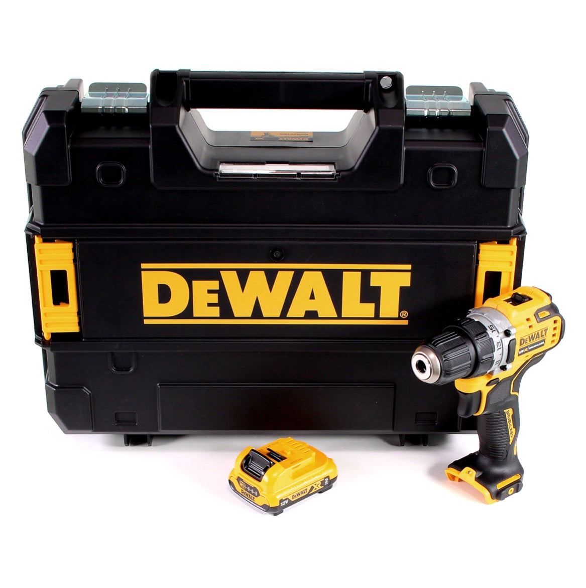 DeWalt DCD 701 NT Akku Bohrschrauber 12V 57,5Nm Brushless + 1x Akku 2,0Ah + TSTAK - ohne Ladegerät - Toolbrothers