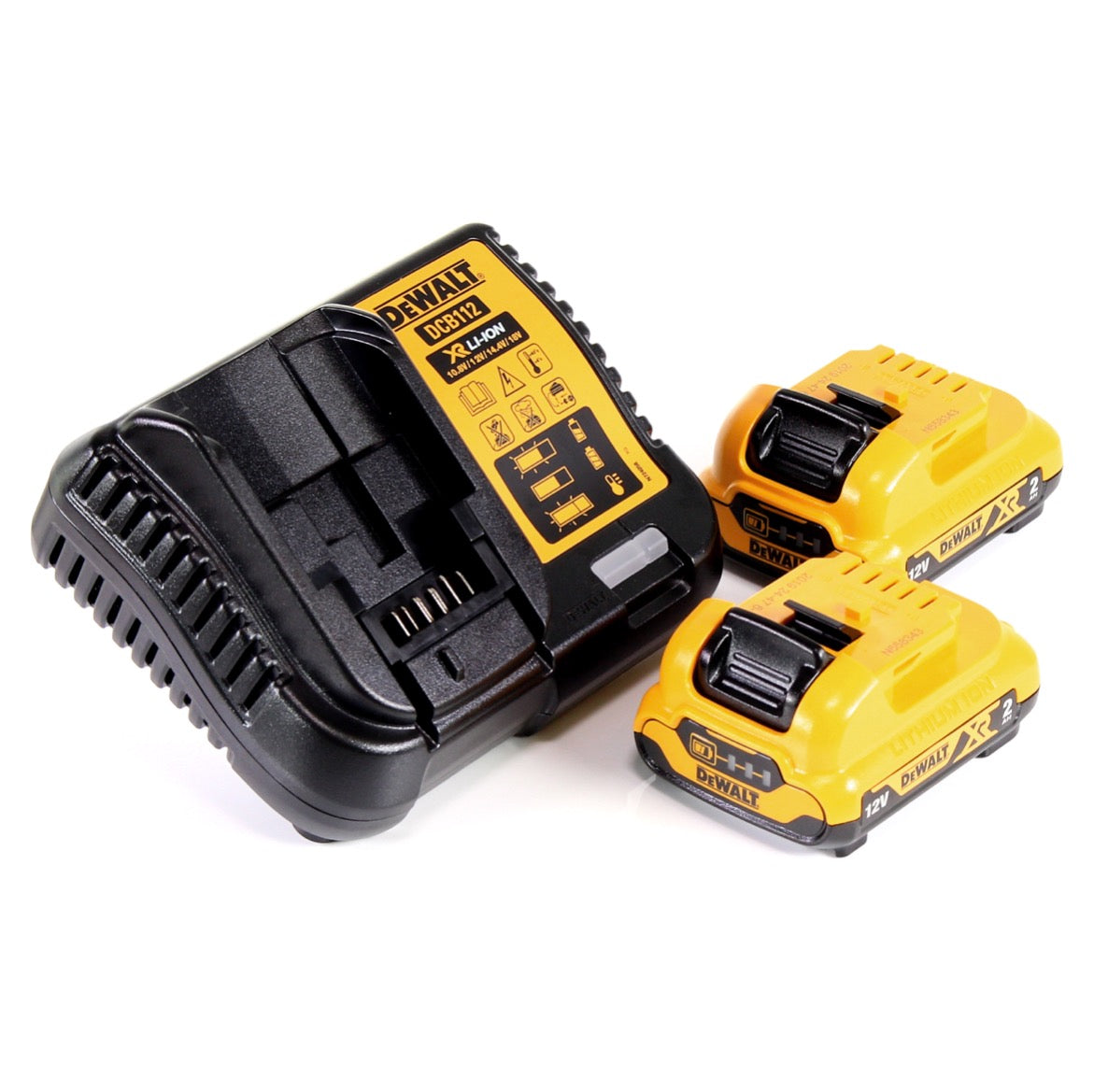 DeWalt DCD 701 D2 Akku Bohrschrauber 12V 57,5Nm Brushless + 2x Akku 2,0Ah + Ladegerät + TSTAK - Toolbrothers