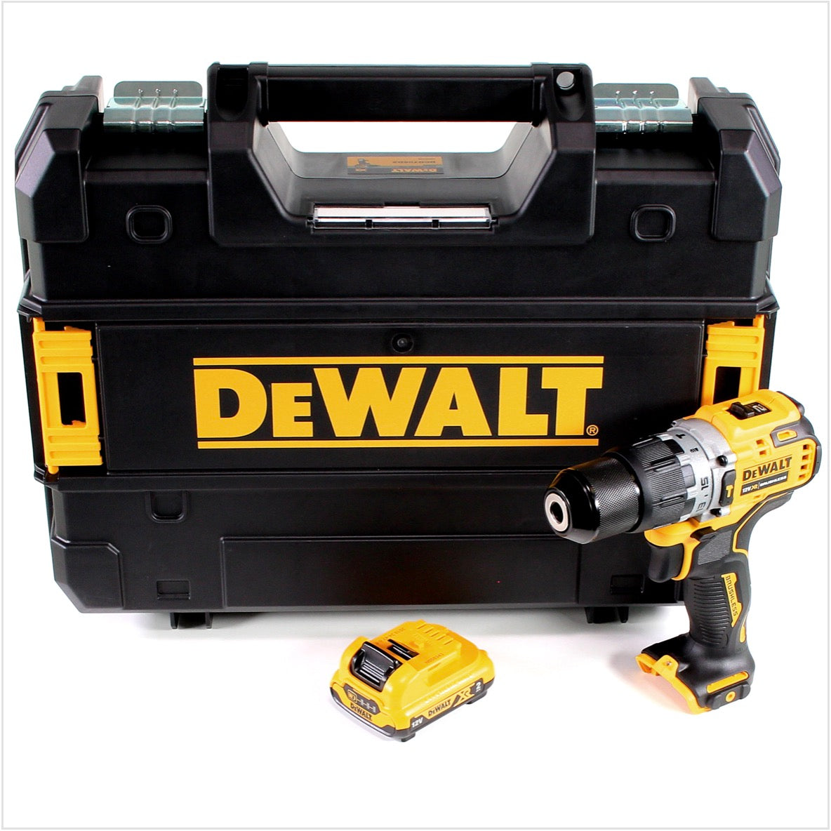 DeWalt DCD 706 NT Akku Schlagbohrschrauber 12V 57,5Nm Brushless + 1x Akku 2,0Ah + TSTAK - ohne Ladegerät - Toolbrothers