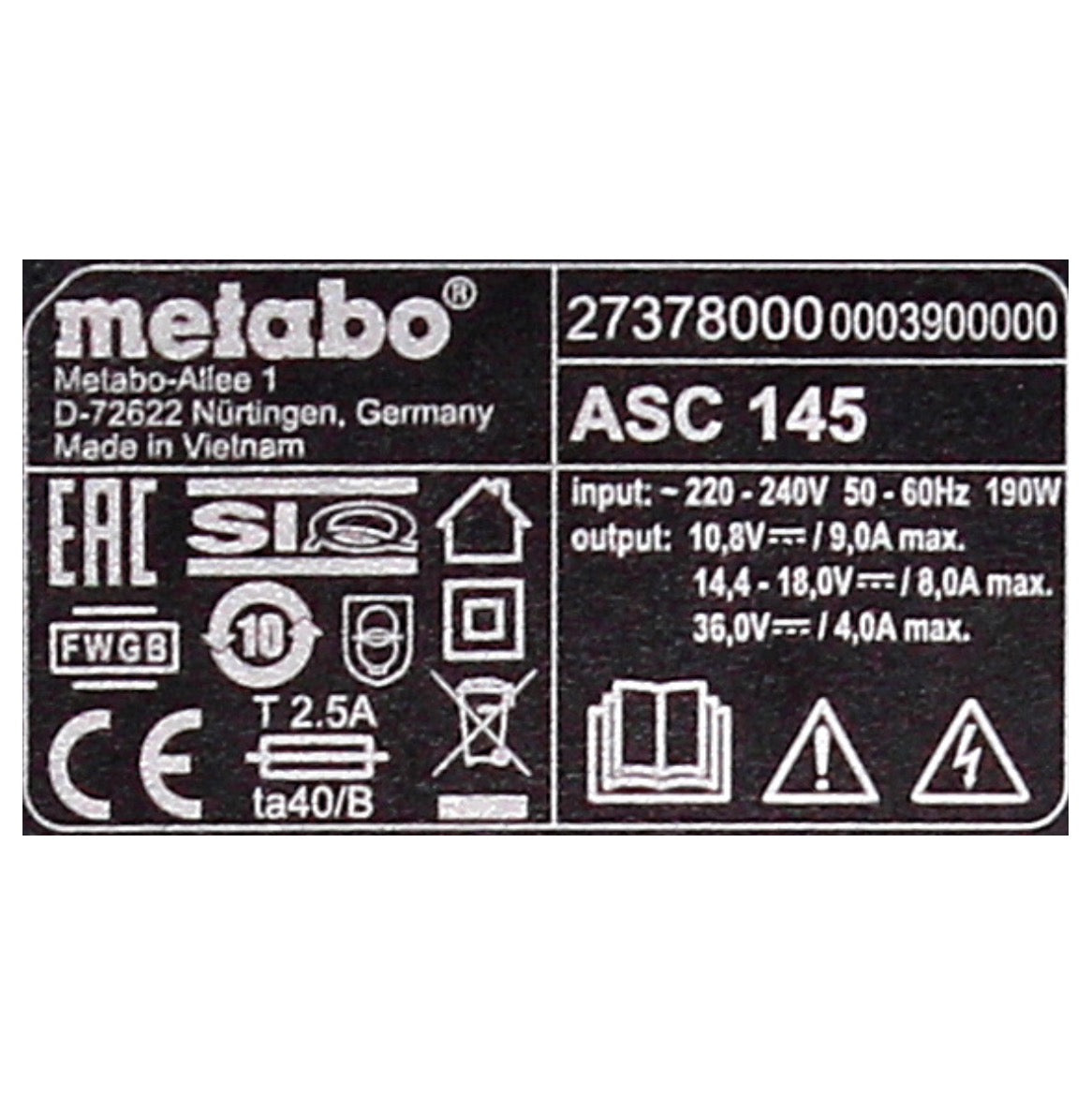 Metabo Akku Basis Set 18V mit 2x Akku LiHD 5,5Ah + Ladegerät ASC145 + Einlage ( 685122000 ) - Toolbrothers