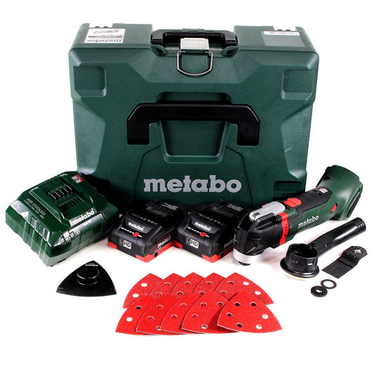 Metabo MT 18 LTX Akku Multitool 18V ( 613021710 ) OIS-/Starlock-kompatibel + 2x Akku 4,0Ah + Ladegerät + Koffer - Toolbrothers