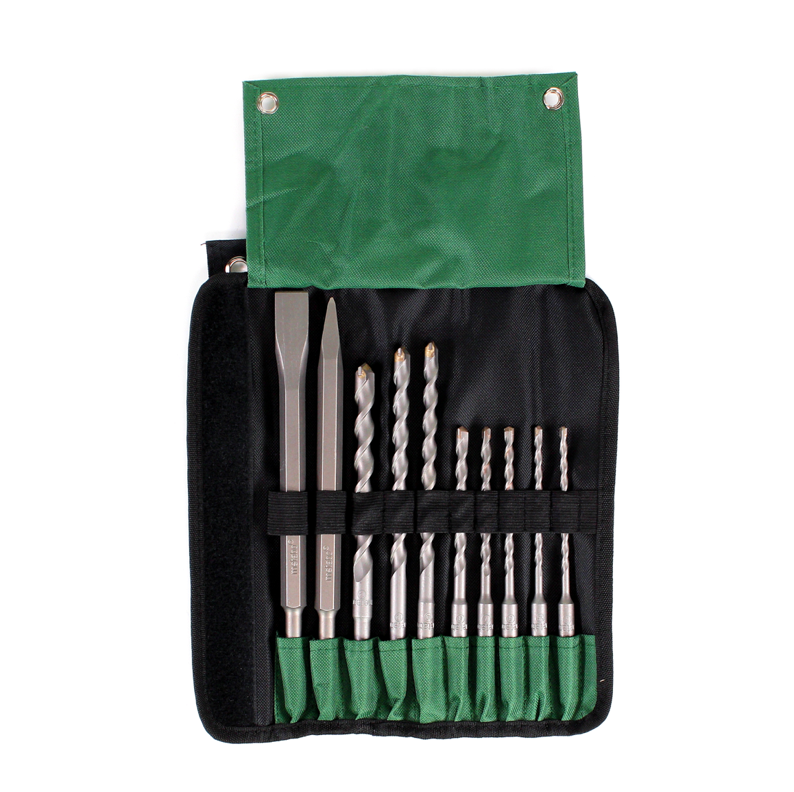 Metabo SDS-plus-Bohrer-/Meißelsatz (10-tlg.) in Rolltasche (630824000) - Toolbrothers