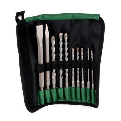 Metabo SDS-plus-Bohrer-/Meißelsatz (10-tlg.) in Rolltasche (630824000) - Toolbrothers