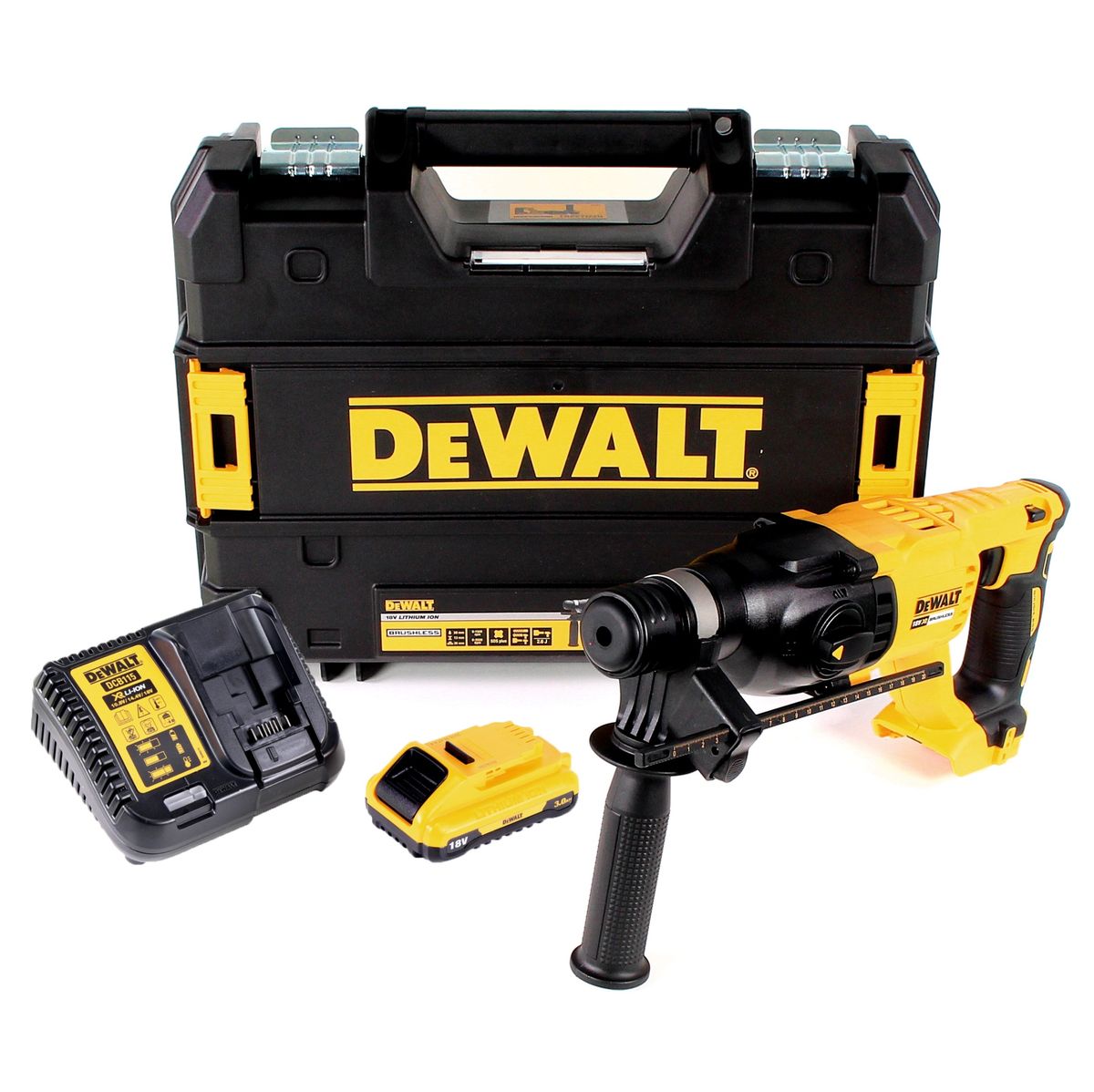 DeWalt DCH 133 L1 Akku Kombihammer 18V 2,6J SDS plus Brushless + 1x Akku 3,0Ah + Ladegerät + TSTAK - Toolbrothers