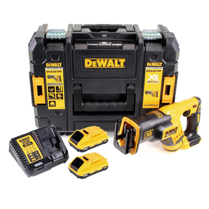 DeWalt DCS 367 L2 Akku Reciprosäge Säbelsäge 18V Brushless + 2x Akku 3,0Ah + Ladegerät + TSTAK - Toolbrothers