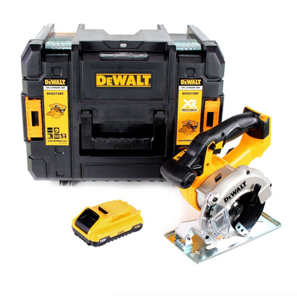 Dewalt DCS 373 NT Akku Metall Kreissäge 18 V 140 mm + 1x Akku 3,0 Ah + Sägeblatt + TSTAK - ohne Ladegerät - Toolbrothers