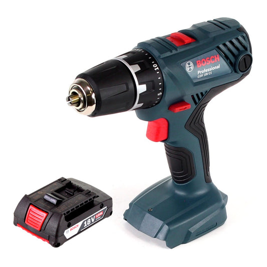 Bosch GSR 18V-21 Akku Bohrschrauber 18V 55Nm + 1x Akku 2,0Ah - ohne Ladegerät - Toolbrothers