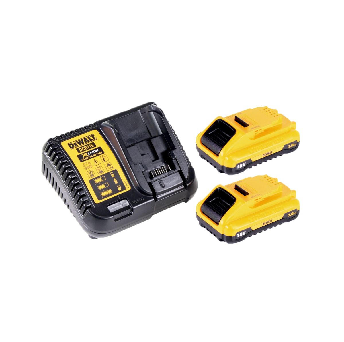 DeWalt DCG 405 L2 Akku Winkelschleifer 18V 125mm Brushless + 2x Akku 3,0Ah + Ladegerät + TSTAK - Toolbrothers