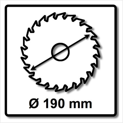 WellCut Kreissägeblatt WC-C1903024 TCT 190 x 2,4 x 30 mm 24 Zähne für Holz - Toolbrothers