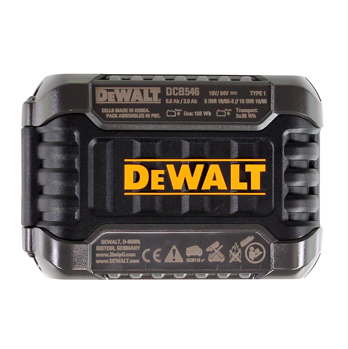 DeWalt DCB 118 T1 XR FLEXVOLT Starter Set 1x DCB 546 Akku 6 0 Ah Toolbrothers