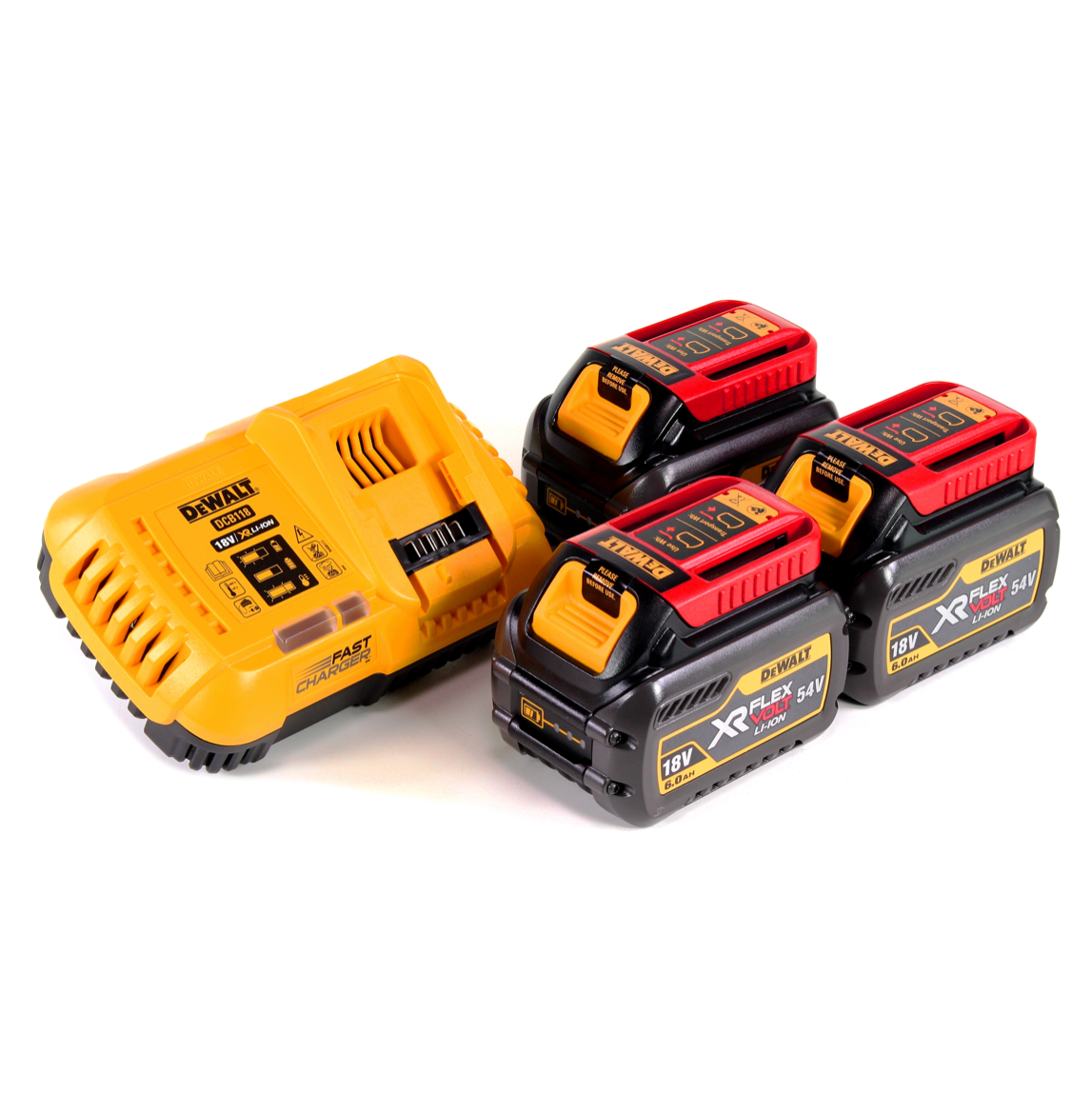 DeWalt DCB 118 T3 XR FLEXVOLT Starter Set + 3x Akku 6,0 Ah - Toolbrothers