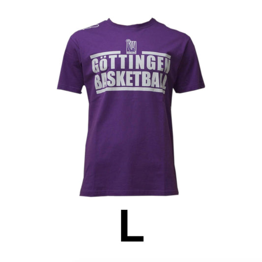 Basketball T-Shirt Göttingen BG Veilchen Größe L Lila 100% Baumwolle K1X - Toolbrothers