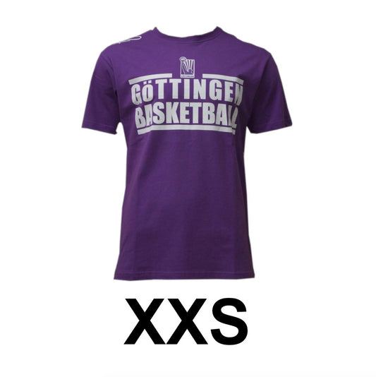 Basketball T-Shirt Göttingen BG Veilchen Größe XXS Lila 100% Baumwolle K1X - Toolbrothers