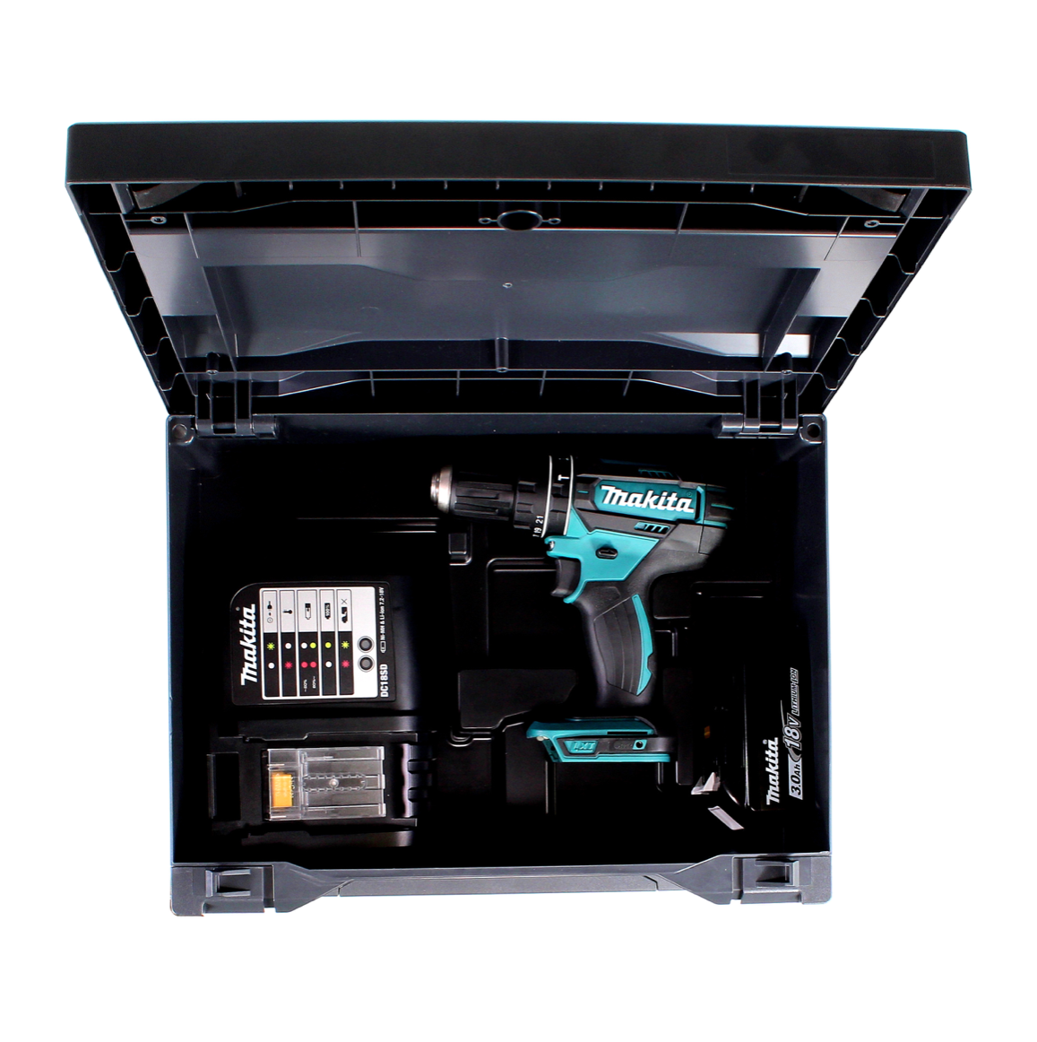 Makita DHP 482 SF1X Akku Schlagbohrschrauber 18 V + 1x Akku 3,0Ah + Ladegerät + Makbox - Toolbrothers