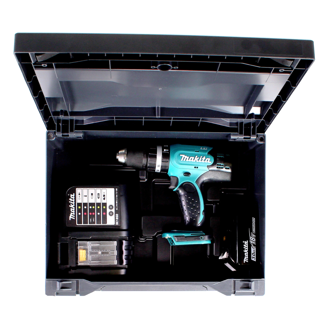 Makita DHP 453 SFX Akku Schlagbohrschrauber 18 V 42Nm + 1x Akku 3,0Ah + Ladegerät + Makbox - Toolbrothers