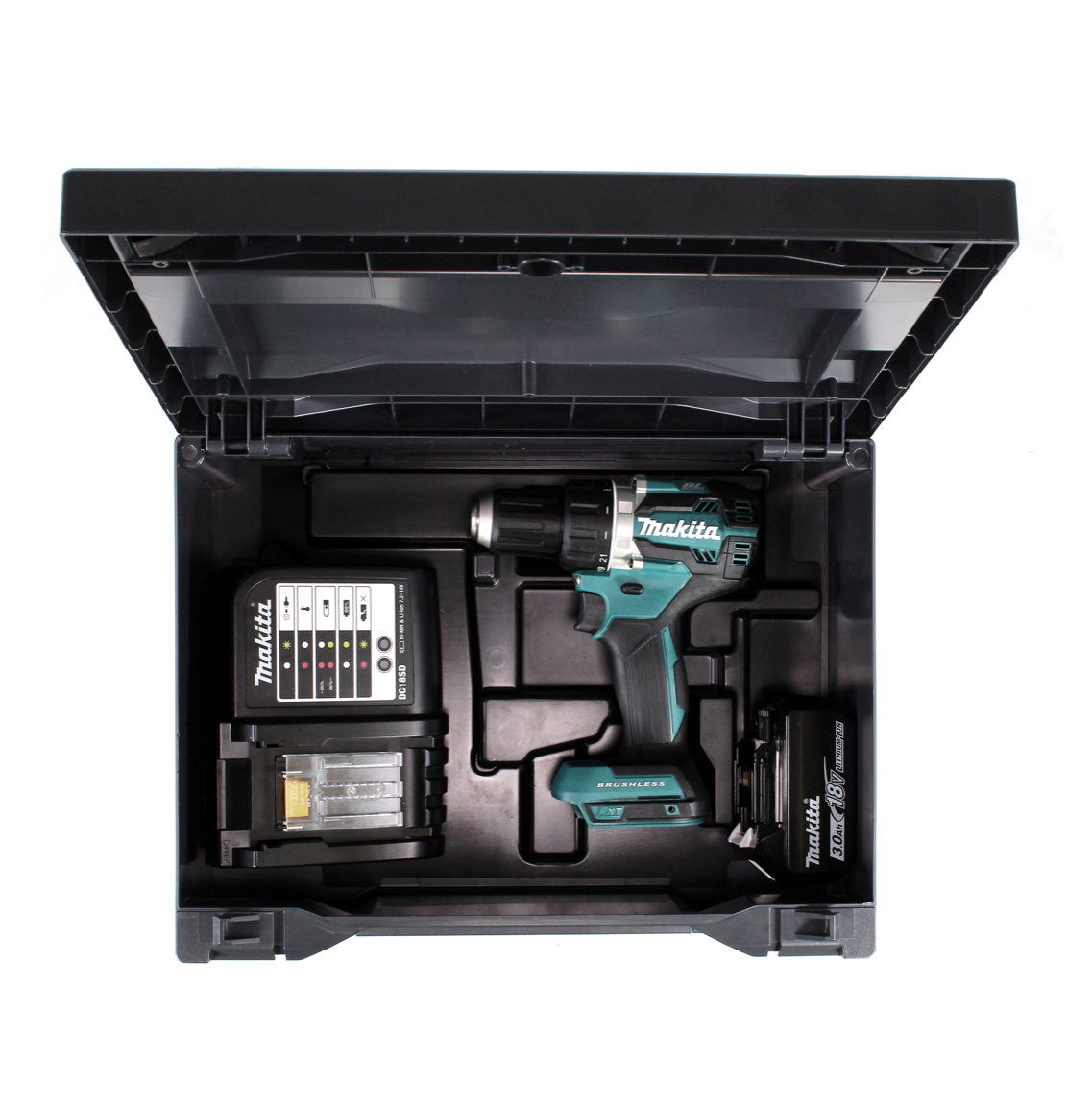 Makita DDF 484 SFX Akku Bohrschrauber brushless 18 V 54Nm + 1x Akku 3,0Ah + Ladegerät + Makbox - Toolbrothers