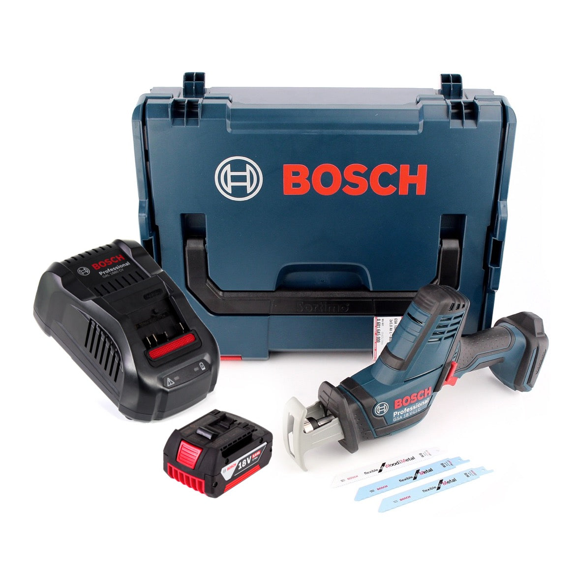 Bosch GSA 18V-LI C Akku Säbelsäge 18V + 1x Akku 5,0Ah + Ladegerät + L-Boxx - Toolbrothers