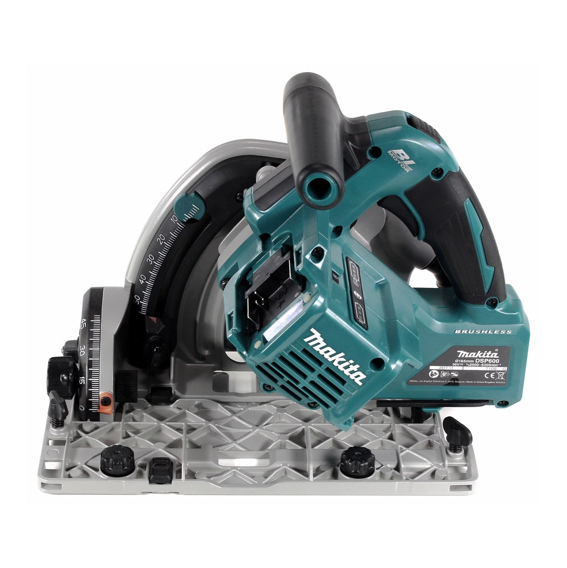 Makita DSP 600 F Akku Tauchsäge 36V (2x18V) 165 mm Brushless + 2x Akku 3,0Ah - ohne Ladegerät - Toolbrothers