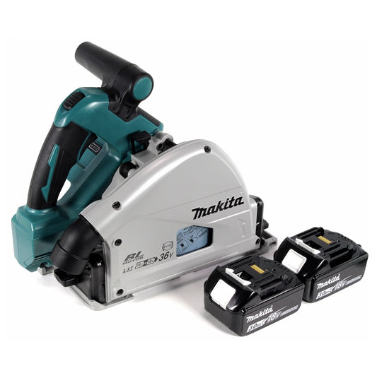 Makita DSP 600 F Akku Tauchsäge 36V (2x18V) 165 mm Brushless + 2x Akku 3,0Ah - ohne Ladegerät - Toolbrothers