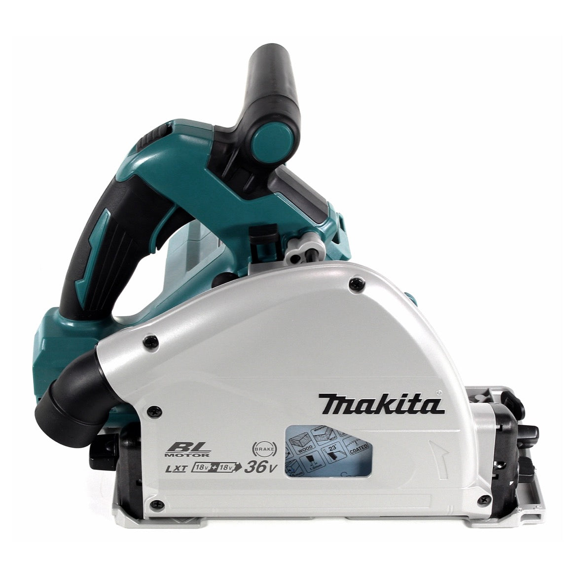 Makita DSP 600 PF Akku Tauchsäge 36V (2x18V) 165 mm Brushless + 2x Akku 3,0Ah + Doppelladegerät - Toolbrothers