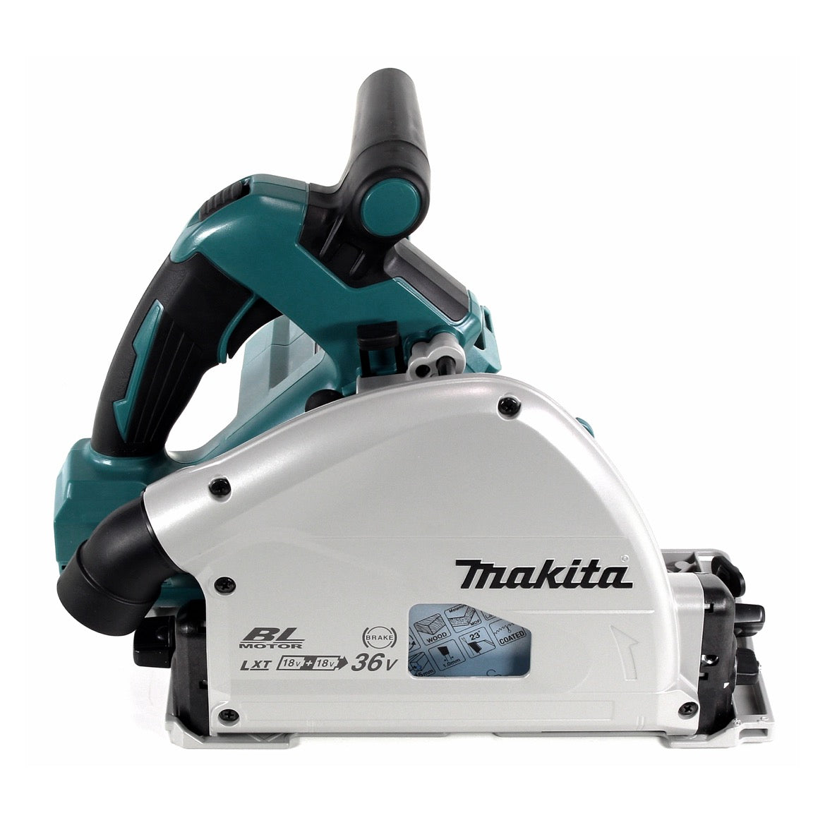 Makita DSP 600 PT Akku Tauchsäge 36V (2x18V) 165 mm Brushless + 2x Akku 5,0Ah + Doppelladegerät - Toolbrothers