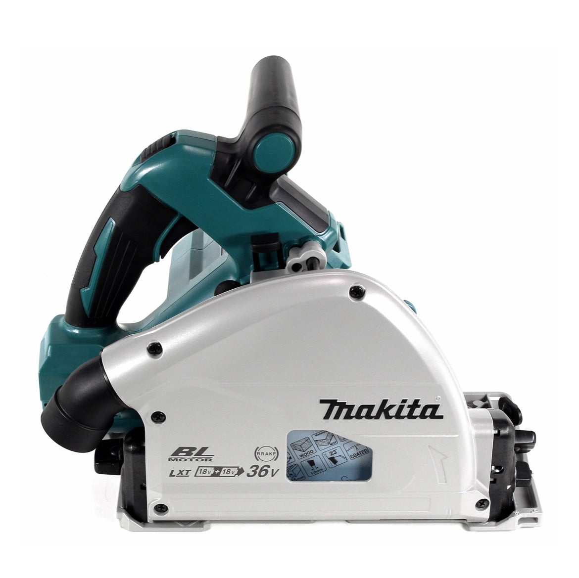 Makita DSP 600 PM Akku Tauchsäge 36V (2x18V) 165 mm Brushless + 2x Akku 4,0Ah + Doppelladegerät - Toolbrothers