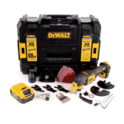 DeWalt DCS 356 NT Akku Multitool 18V Brushless + 35tlg. Zubehör + 1x Akku 5,0 Ah + TSTAK  -  ohne Ladegerät - Toolbrothers