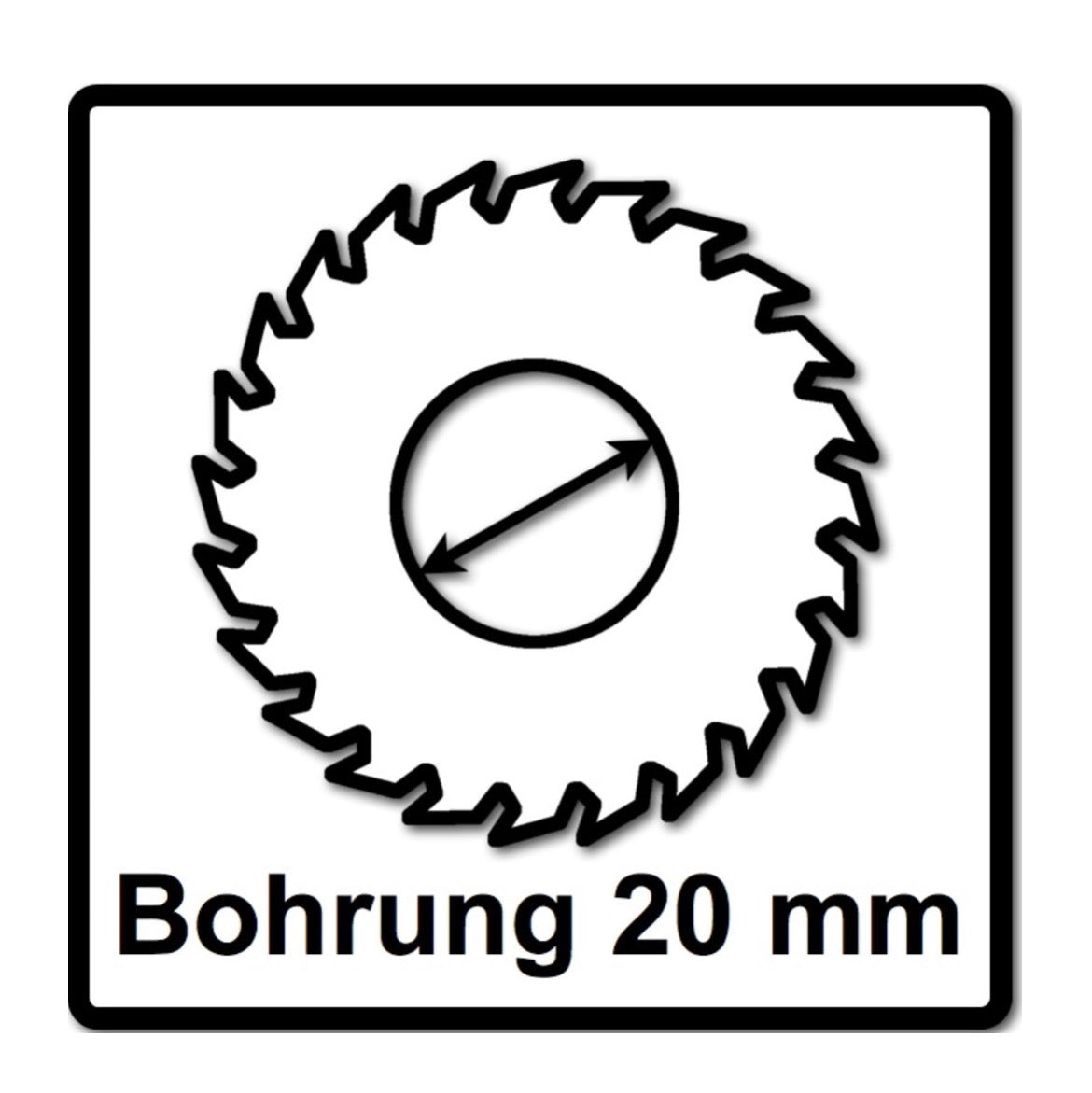 Bosch Kreissägeblatt Standard for Wood 136 x 1,5 x 20 mm 24 Zähne (2x 2608837668 ) - Toolbrothers