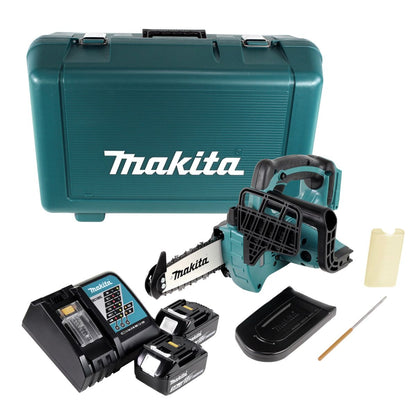 Makita DUC 122 RFE Akku Kettensäge 18V 1/4" 115mm + 2x Akku 3,0Ah + Ladegerät + Koffer - Toolbrothers