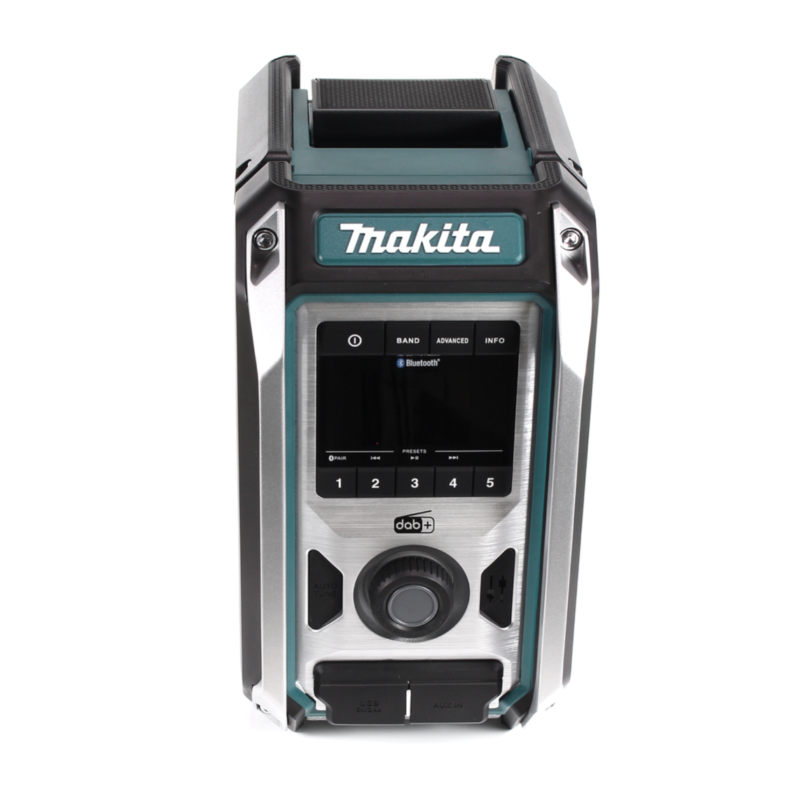 Makita DMR 115 RM Akku Baustellenradio 12V - 18V  Bluetooth DAB+ IP65 + 2x Akku 4,0 Ah + Ladegerät - Toolbrothers