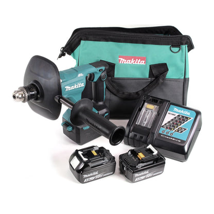 Makita DUT 131 RF Akku Rührgerät 18 V Brushless + 2x Akku 3,0 Ah + Ladegerät + Tasche - Toolbrothers