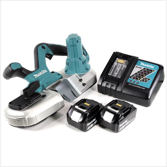 Makita DPB 182 RF Akku-Bandsäge 18V LXT + 2x Akku 3Ah + Akku Ladegerät DC 18 RC - Toolbrothers