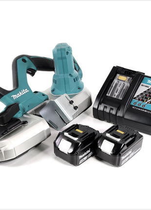 Makita DPB 182 RT Akku-Bandsäge 18V LXT + 2x Akku 5,0Ah Li-Ion + Akku Ladegerät - Toolbrothers