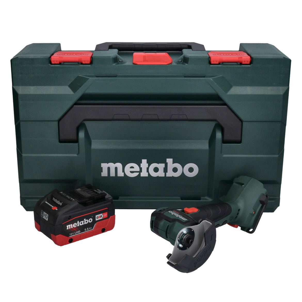 Metabo CC 18 LTX Akku Winkelschleifer 18 V 76 mm Brushless + 1x Akku 5,5Ah + metaBOX - ohne Ladegerät - Toolbrothers