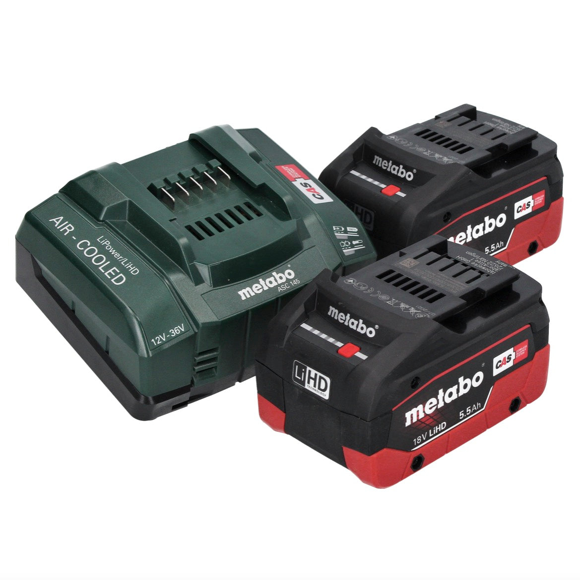 Metabo CC 18 LTX Akku Winkelschleifer 18 V 76 mm Brushless + 2x Akku 5,5 Ah + Ladegerät + metaBOX - Toolbrothers