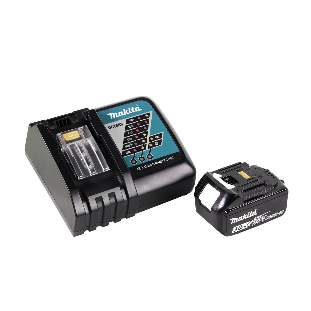 Makita DCB 200 RF1A Heizdecke 14,4V - 18 V 3 Heizstufen USB Anschluss + 1x Akku 3,0Ah + Ladegerät - Toolbrothers